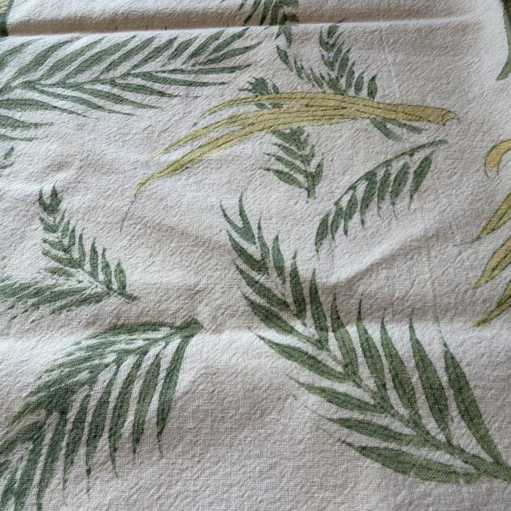 6 Nature by Bruno Lamy, Green Leaf Botanical‎ Bamboo Block Border 20x20